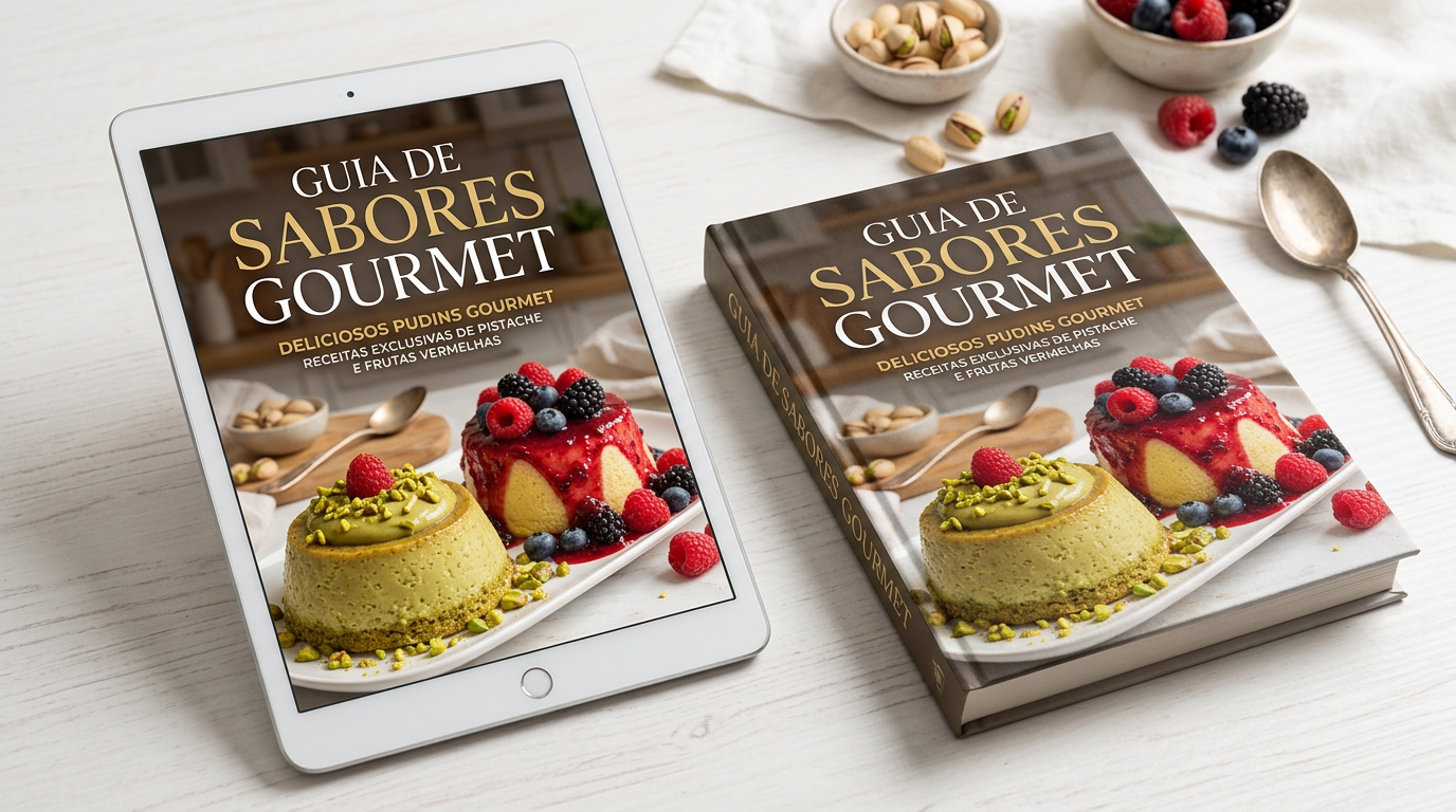 Mockup do Bônus – Guia de Sabores Gourmet